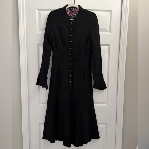Free People Heritage Wool Coat 10 - Picture 4 of 6